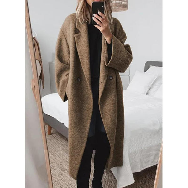 Effortless Oversized Wool-Blend Coat