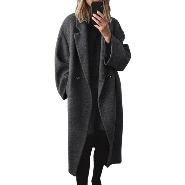 Effortless Oversized Wool-Blend Coat