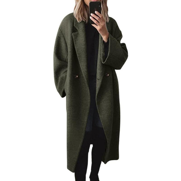 Effortless Oversized Wool-Blend Coat