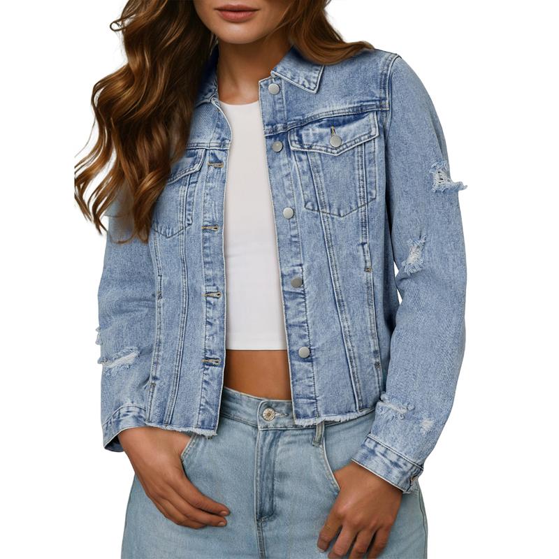 Iconic Distressed Denim Jacket