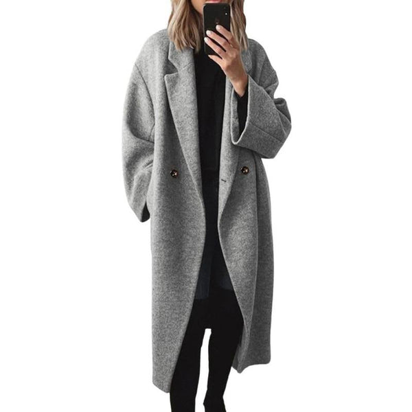Effortless Oversized Wool-Blend Coat