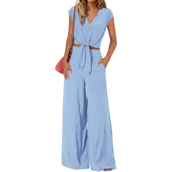 Effortless Tie-Waist Jumpsuit