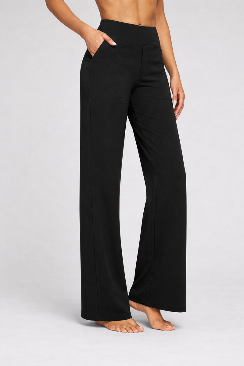 Effortless Tailored Wide-Leg Pants