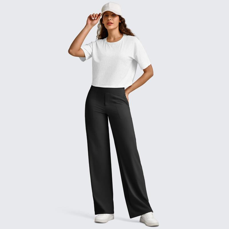 Effortless Tailored Wide-Leg Pants